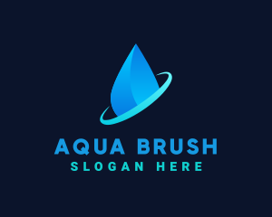 Modern Water Drop logo design