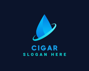 Modern Water Drop logo design