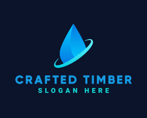 Modern Water Drop logo design