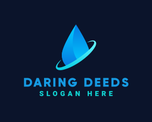 Modern Water Drop logo design