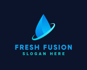 Modern Water Drop logo