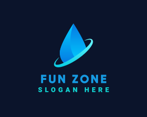 Modern Water Drop logo design