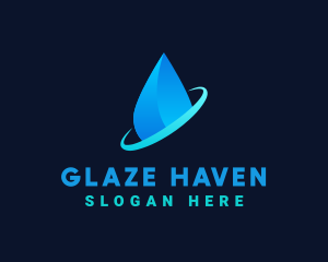 Modern Water Drop logo design