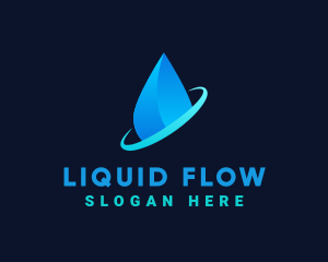 Modern Water Drop logo design