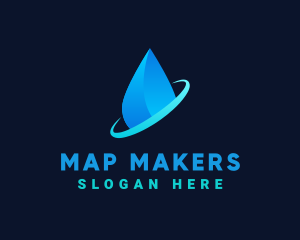 Modern Water Drop logo design