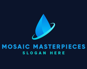 Modern Water Drop logo design