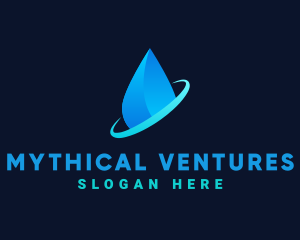 Modern Water Drop logo design