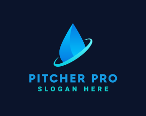 Modern Water Drop logo design