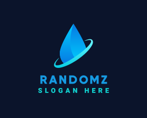 Modern Water Drop logo design