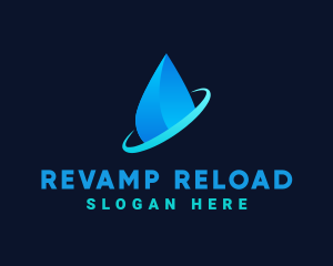 Modern Water Drop logo design