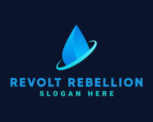 Modern Water Drop logo design