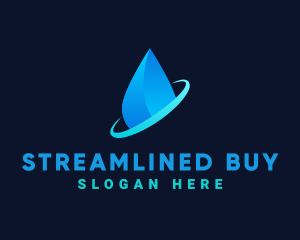 Modern Water Drop logo design