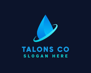 Modern Water Drop logo design