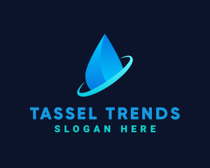 Modern Water Drop logo design