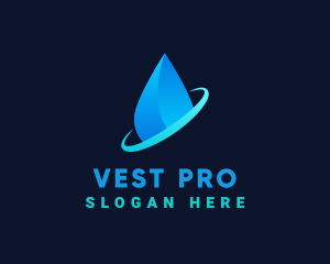 Modern Water Drop logo design