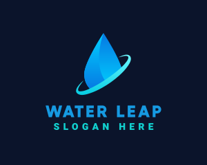 Modern Water Drop logo design