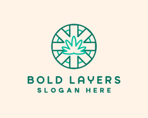 Medicinal Cannabis Leaf logo design