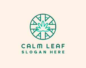 Medicinal Cannabis Leaf logo design