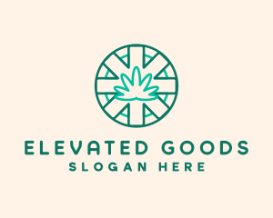 Medicinal Cannabis Leaf logo design