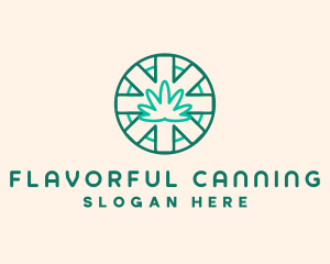 Medicinal Cannabis Leaf logo design