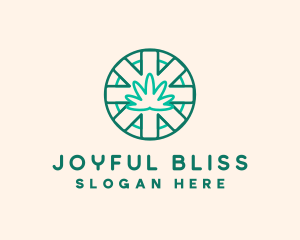 Medicinal Cannabis Leaf logo design