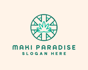 Medicinal Cannabis Leaf logo design