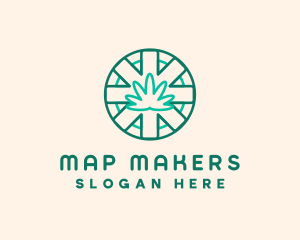 Medicinal Cannabis Leaf logo design