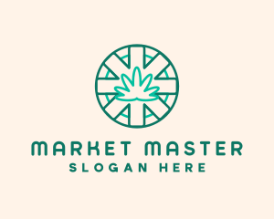 Medicinal Cannabis Leaf logo design