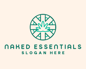 Medicinal Cannabis Leaf logo design