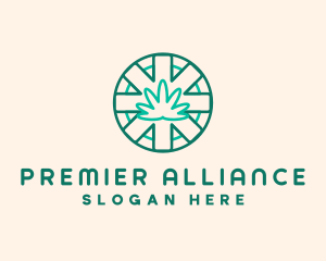 Medicinal Cannabis Leaf logo design