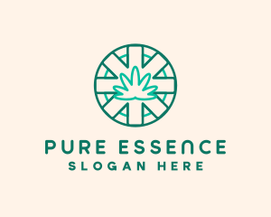 Medicinal Cannabis Leaf logo design