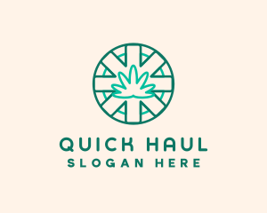 Medicinal Cannabis Leaf logo design