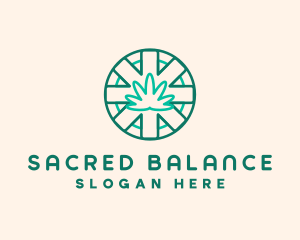 Medicinal Cannabis Leaf logo design