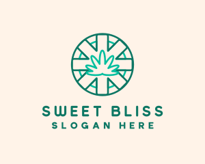 Medicinal Cannabis Leaf logo design