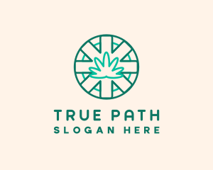 Medicinal Cannabis Leaf logo design