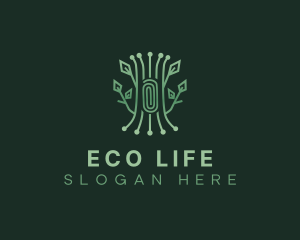 Eco Tech Tree logo design