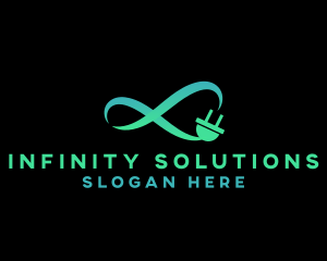 Infinity Cable Plug logo design