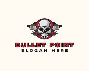 Skull Gun Weapon logo