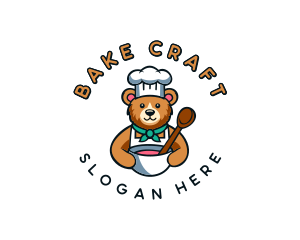 Baking Bear Chef logo design