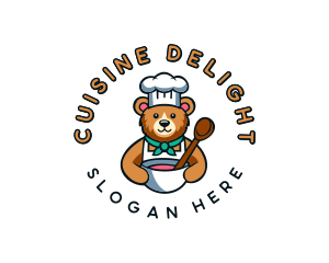 Baking Bear Chef logo design