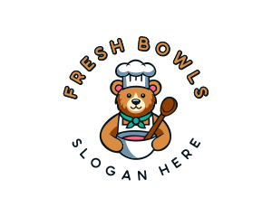 Baking Bear Chef logo design