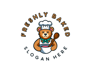 Baking Bear Chef logo design