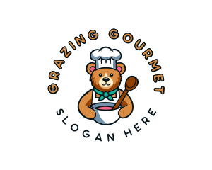 Baking Bear Chef logo design