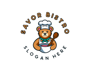 Baking Bear Chef logo design