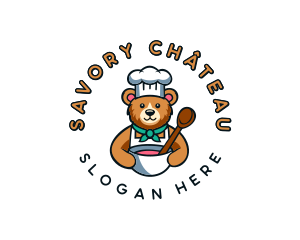 Baking Bear Chef logo design