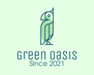 Green Wild Bird logo design