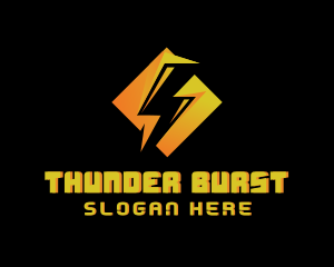 Yellow Flash Thunder logo design