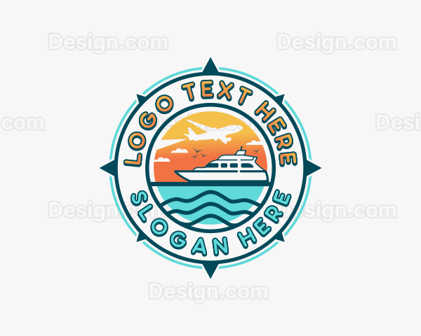 Yacht Travel Cruise Logo