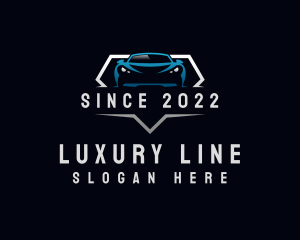 Luxury Car Diamond Badge logo design