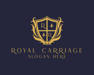 Ornate Royal Shield Crest logo design